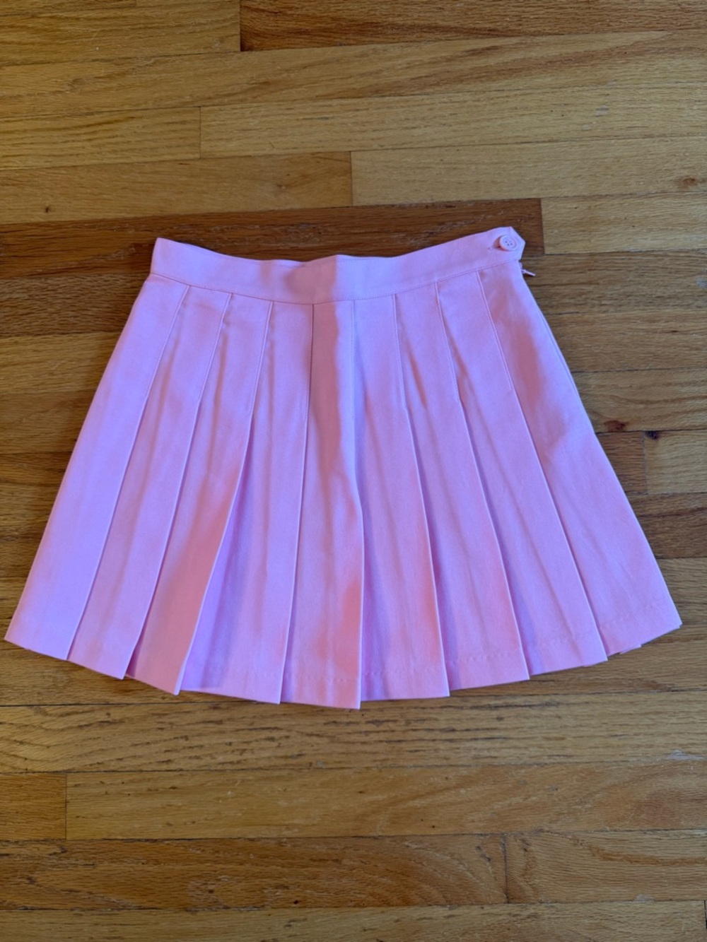 American Apparel Pink Pleated Skater Skirt